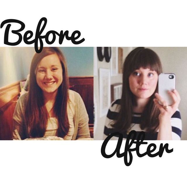 round cut with bangs