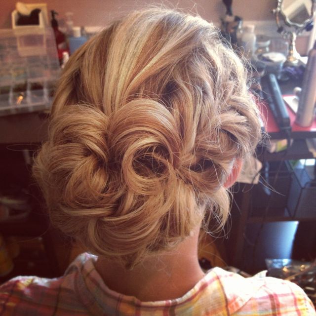 rustic bridal updo