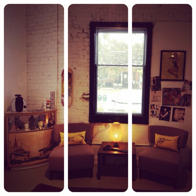 new waiting area with coffe bar!