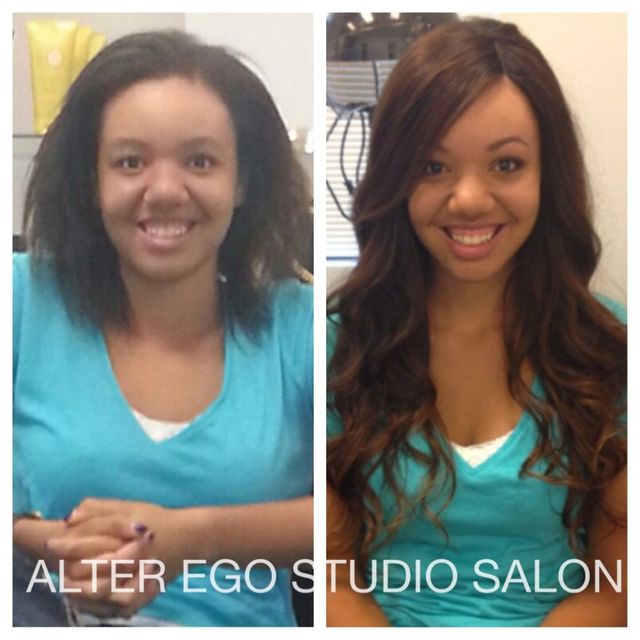 sewin weave w/lace closure and a custom color