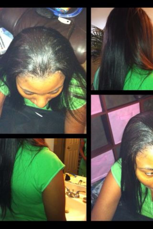 sewn in 