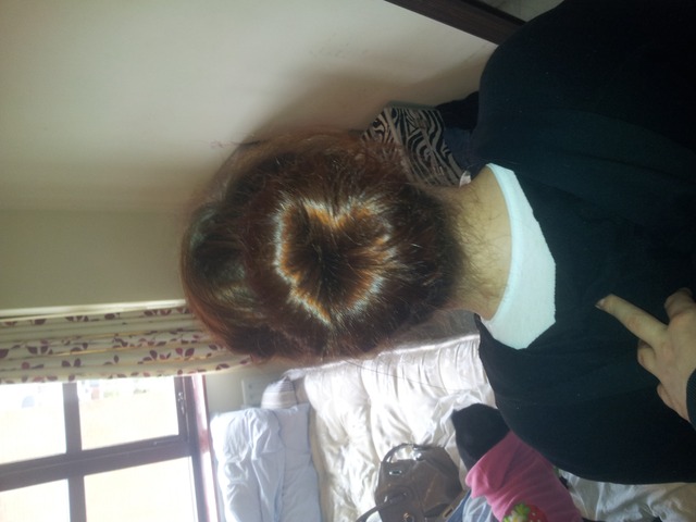 shiny hair
