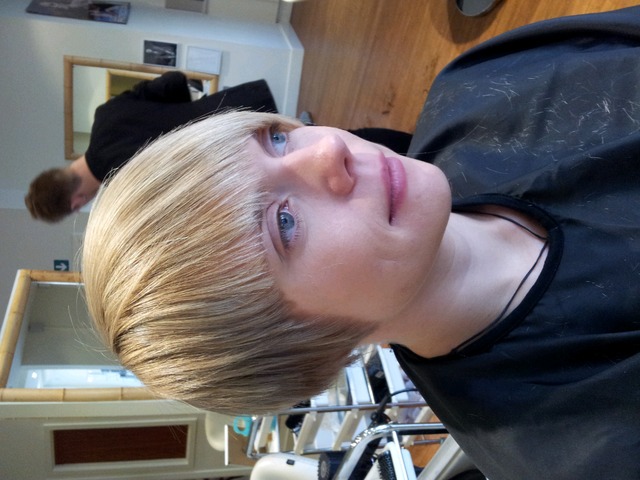 short blonde