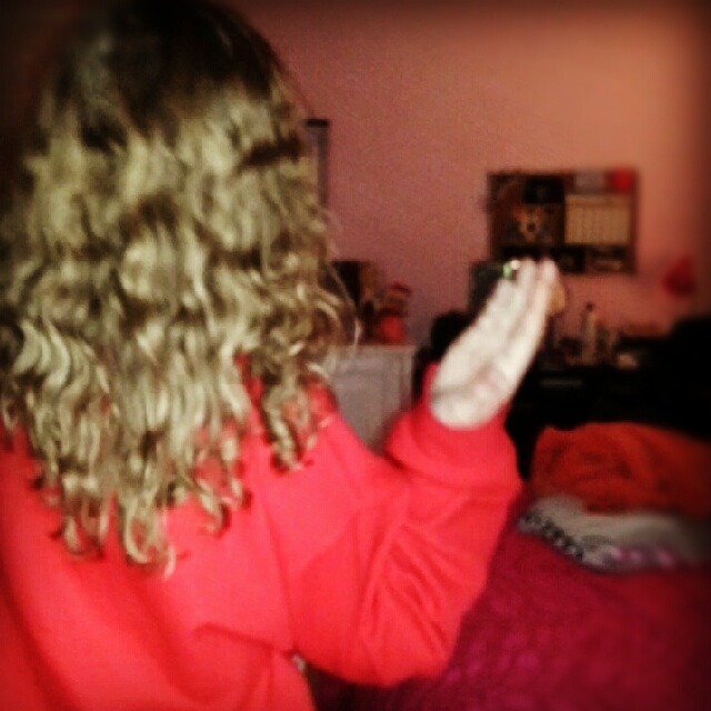 short curls.