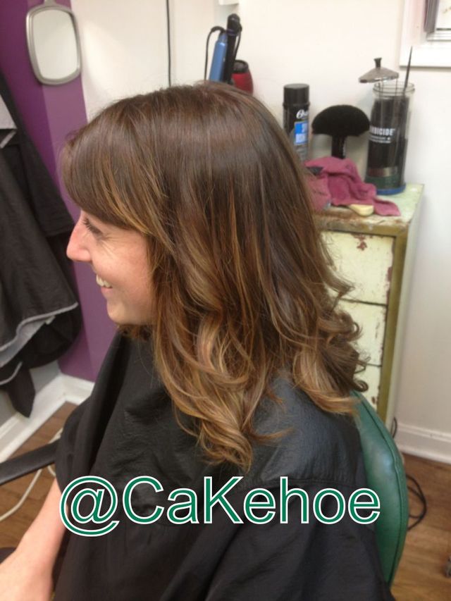 short hair subtle ombré 