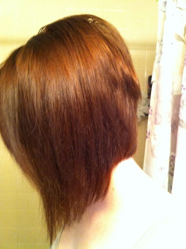 short in back long in front on both sides