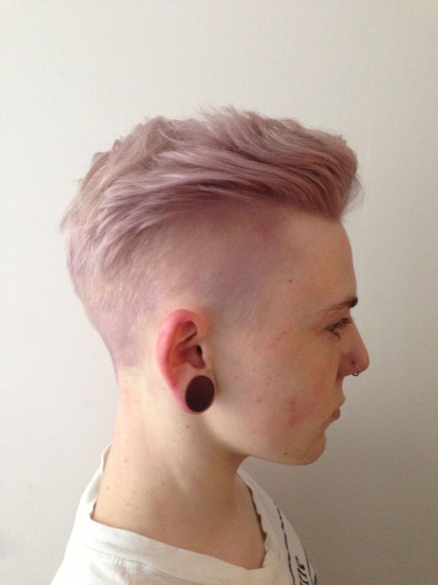 short pink gents undercut