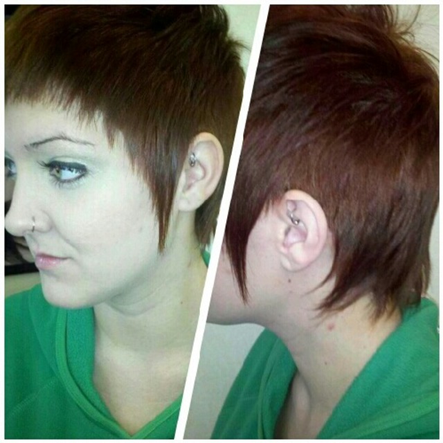 short pixie cut