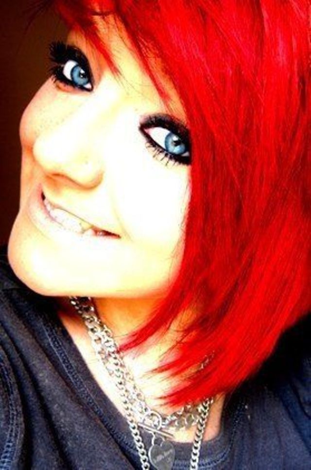 short red hair