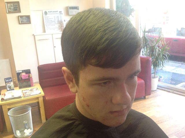 short sides textured top with fringe