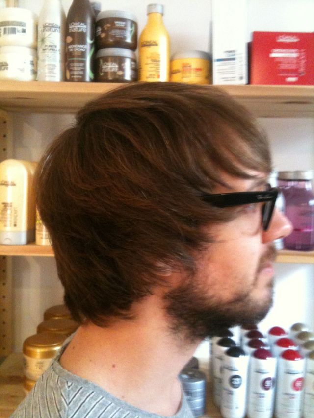 side profile long shaggy razor men's cut
