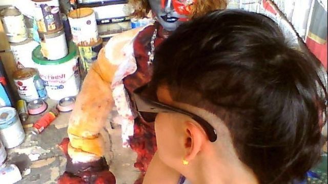 side shaved