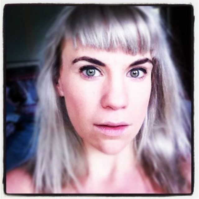 silver with bangs 