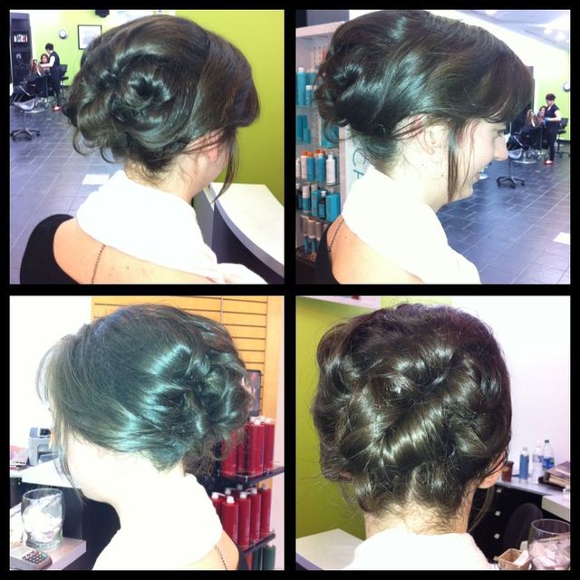 simple bride updo