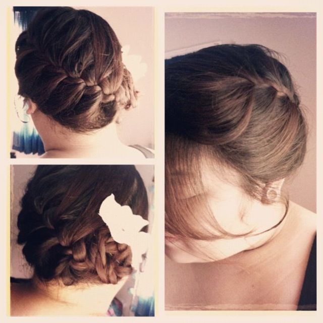 simple loose  updo
