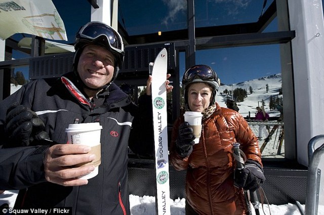 ski thru starbucks