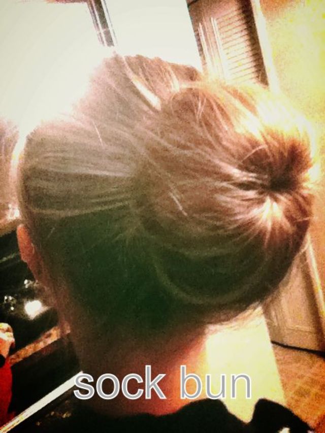 sock bun :)