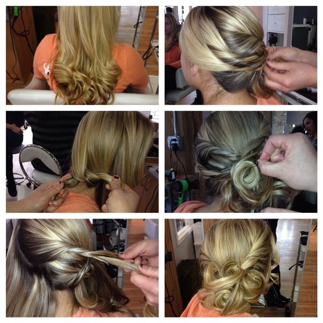 step by step easy updo