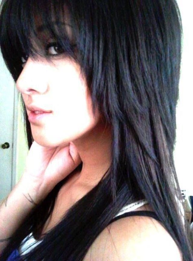 straight across bangs