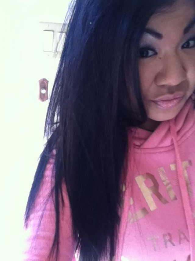 straight black hair