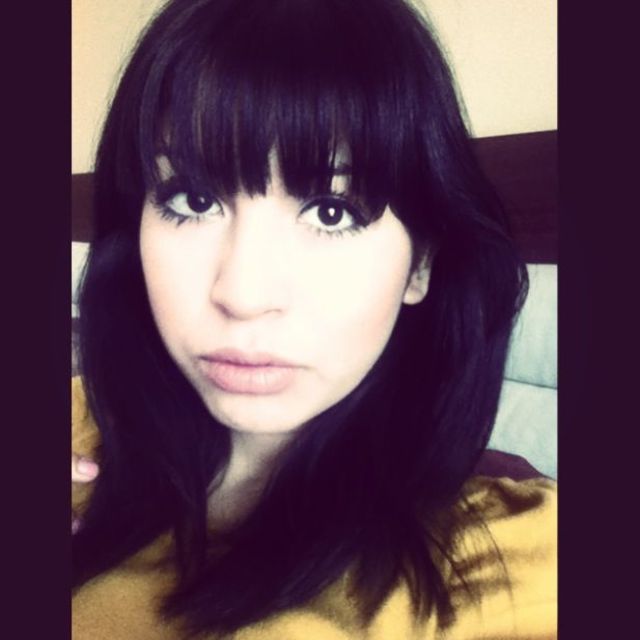 straight black hair