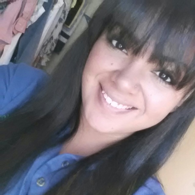 straight dark brown hair