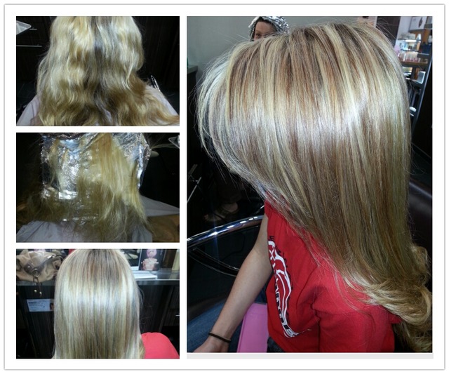 strawberry blonding it