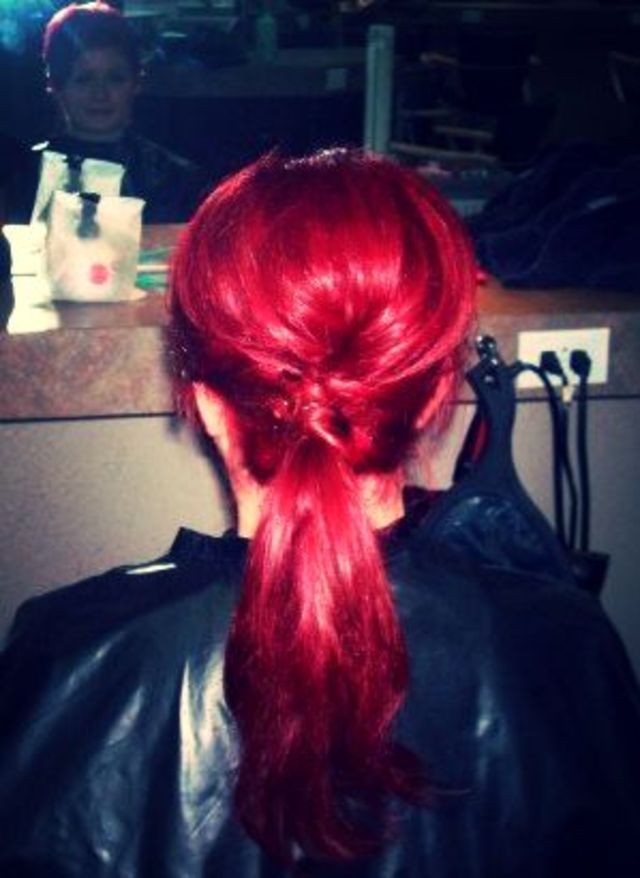 teased &amp; twisted side pony!