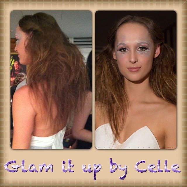 teased crazy hair