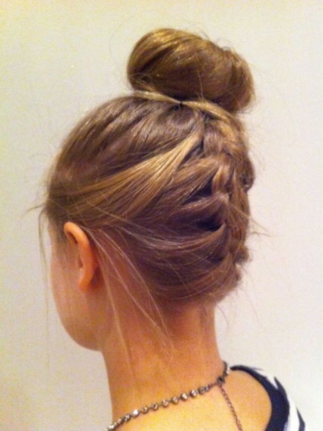the upside down braid