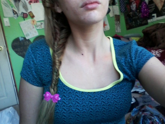tied off with a bow