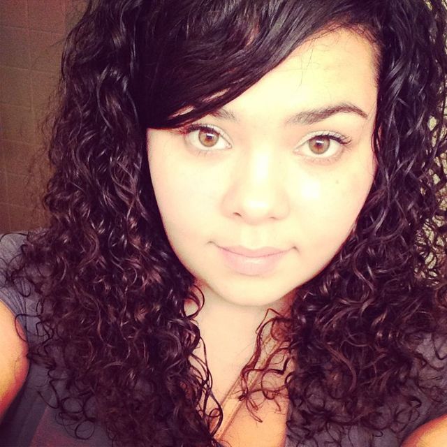 tight curls side bang