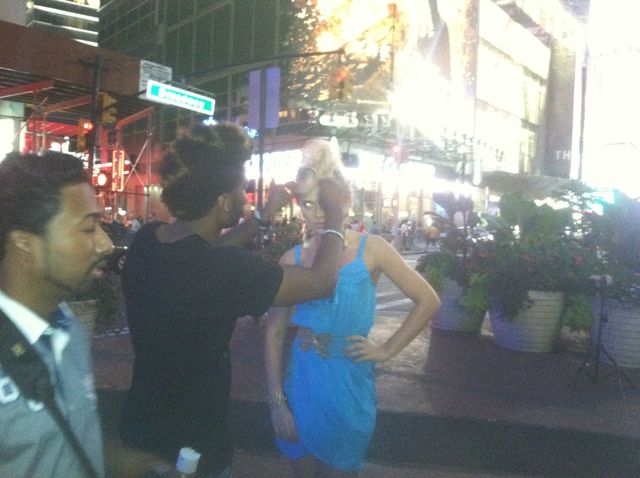 times square photoshoot