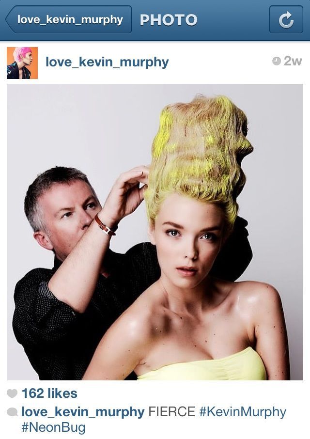 totally inspired by this neon Bride of Frankenstein-inspired updo
