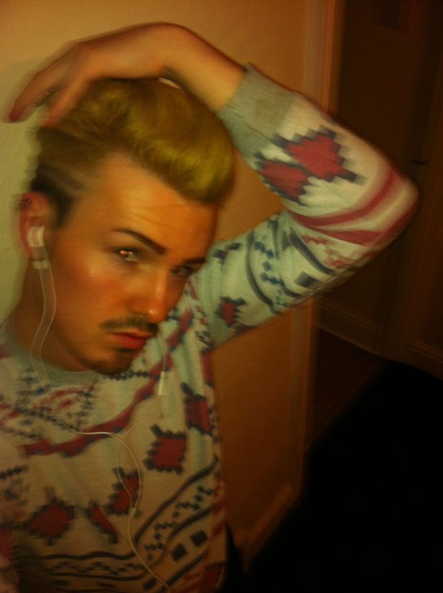 track block quiff