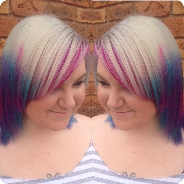 tri-colour ombré 