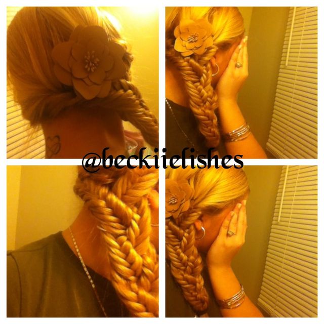 triple fishtail braid 