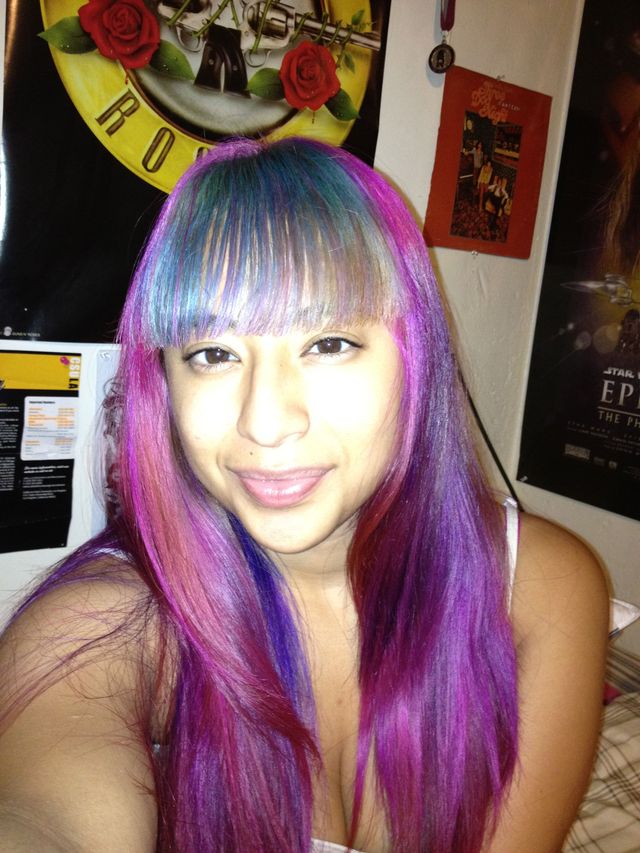 turquoise &amp; pink