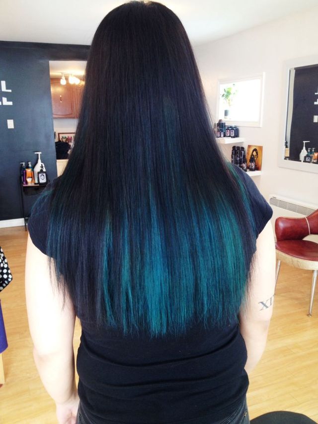 turquoise ombré 