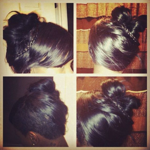 up do /bow bun 