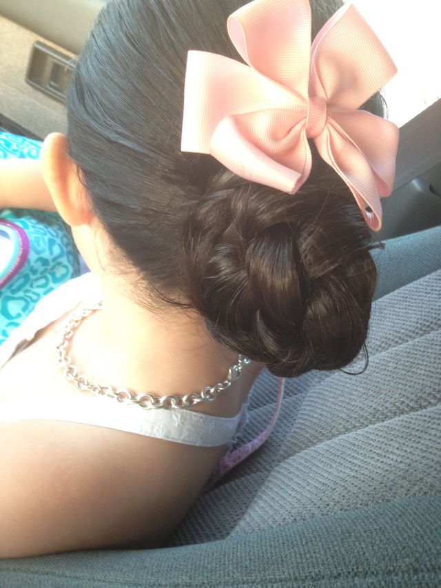 up-do braid bun