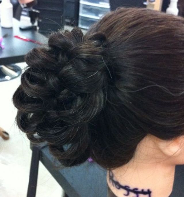 up-do cage braid
