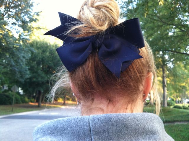 up-do with bow <3