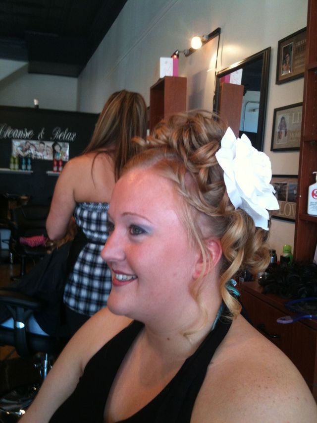 updo n makeup
