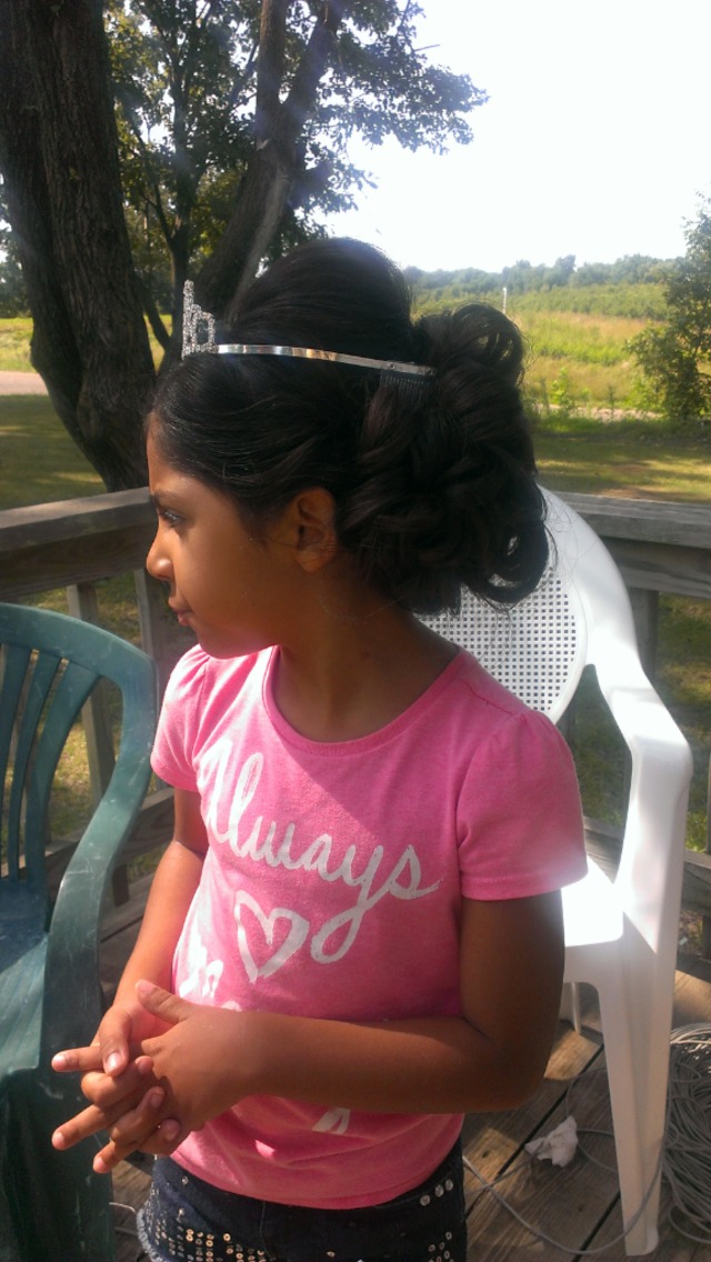 updo side view
