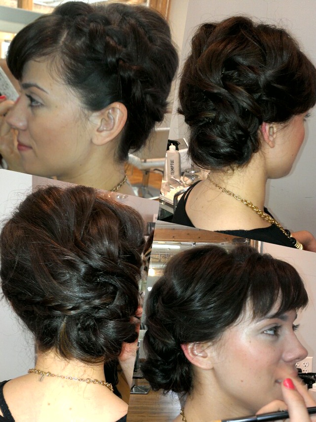 updo/bangs