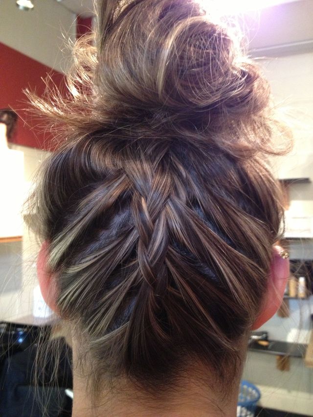 upside down visible braid