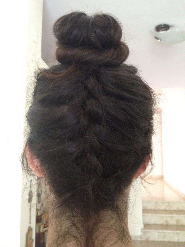 upside french braid
