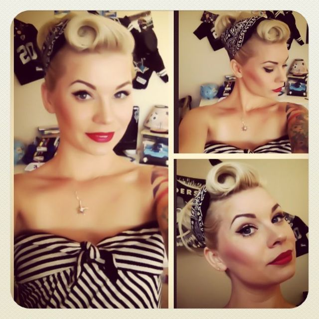 victory roll bangs