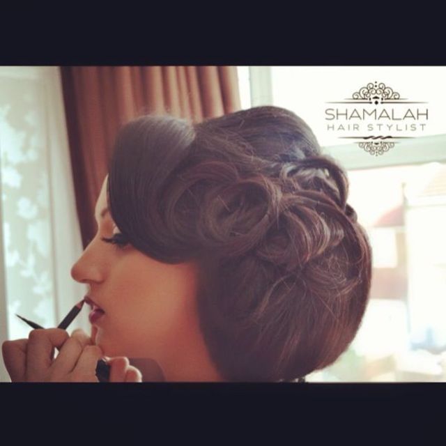 vintage bridal hair